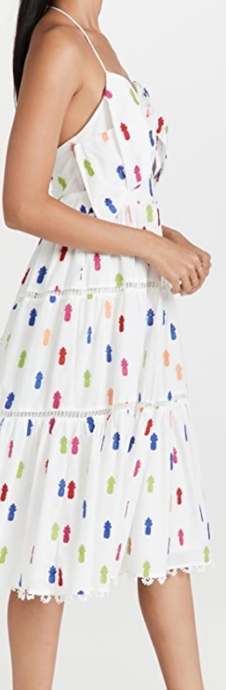 NWT Anthropologie Farm Rio Multicolor Pineapple Midi Dress - Medium - Picture 6 of 12